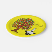 Papieren Borden, schapen, geel Papieren Bordje (Gekanteld)