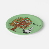 Papieren Borden, schapen groen Papieren Bordje (Gekanteld)