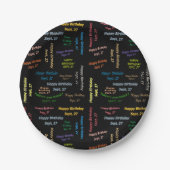 Papieren Borden september, 27 oktober Papieren Bordje (Voorkant)