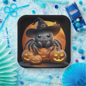 Papieren borden Serie 1 Spider Bordje (Feest)