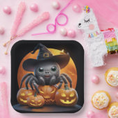 Papieren borden Serie 1 Spider Bordje (Feest)