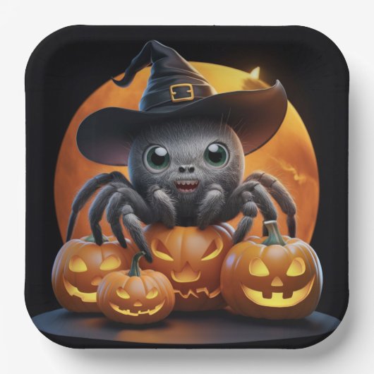 Papieren borden Serie 1 Spider Bordje (Voorkant)