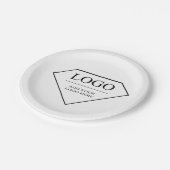 Papieren Borden servies gepersonaliseerd wegwerp Papieren Bordje (Gekanteld)