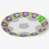 Papieren Borden - Shirten met inkt en blauwe strip Papieren Bordje (Gekanteld)