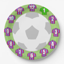 Papieren Borden - Shirten met inkt en blauwe strip