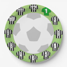 Papieren Borden - Shirten met zwarte en witte stre Papieren Bordje