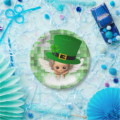 Papieren borden St. Patrick's Day Angel Bordje (Feest)