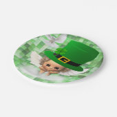 Papieren borden St. Patrick's Day Angel Bordje (Gekanteld)