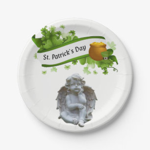Papieren borden St. Patrick's Day Angel Papieren Bordje