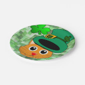 Papieren borden St. Patrick's Day Cat Bordje (Gekanteld)