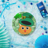 Papieren borden St. Patrick's Day Cat Papieren Bordje (Feest)