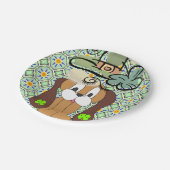 Papieren borden St. Patrick's Day Dog Papieren Bordje (Gekanteld)