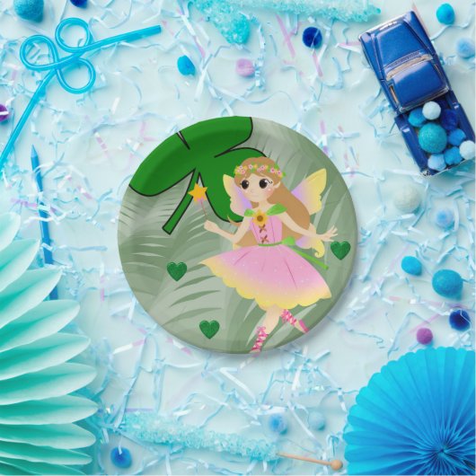 Papieren borden St. Patrick's Day Fairy Papieren Bordje (Feest)