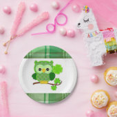 Papieren borden St. Patrick's Day Owl Bordje (Feest)