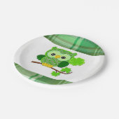 Papieren borden St. Patrick's Day Owl Papieren Bordje (Gekanteld)
