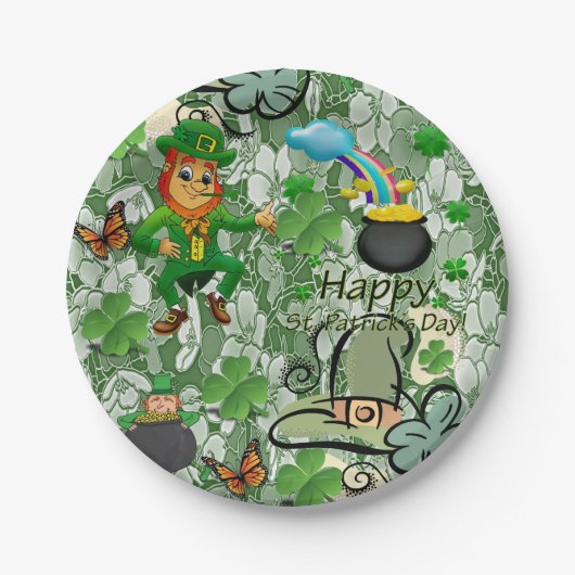 Papieren borden St. Patrick's Day Papieren Bordje (Voorkant)