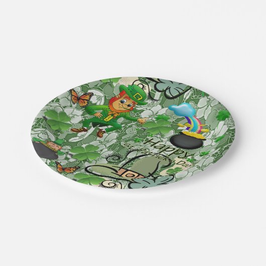 Papieren borden St. Patrick's Day Papieren Bordje (Gekanteld)