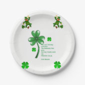 Papieren borden St. Patrick's Day Papieren Bordje (Voorkant)