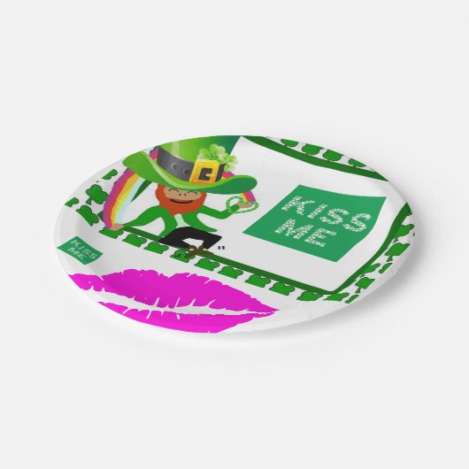 Papieren borden St. Patrick's Day Papieren Bordje (Gekanteld)