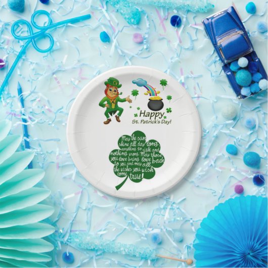 Papieren borden St. Patrick's Day Papieren Bordje (Feest)