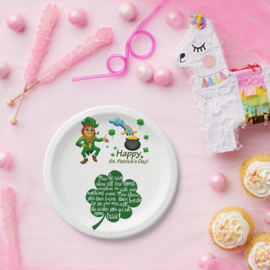 Papieren borden St. Patrick's Day Papieren Bordje (Feest)