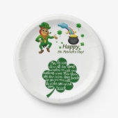 Papieren borden St. Patrick's Day Papieren Bordje (Voorkant)
