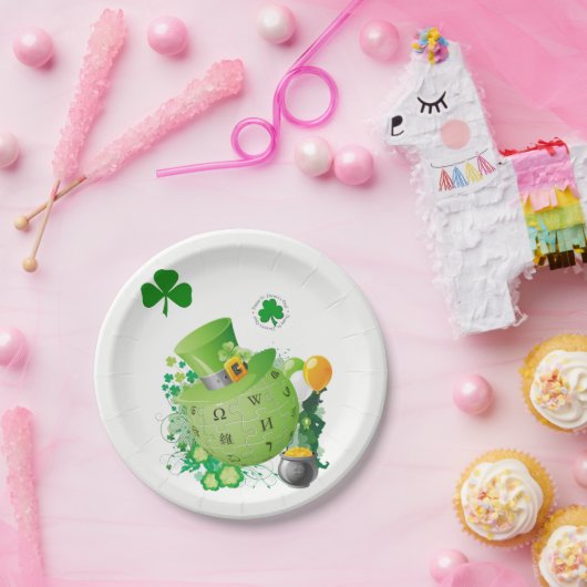Papieren borden St. Patrick's Day Papieren Bordje (Feest)