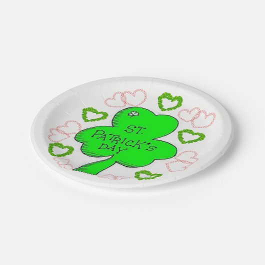 Papieren borden St. Patrick's Day Papieren Bordje (Gekanteld)