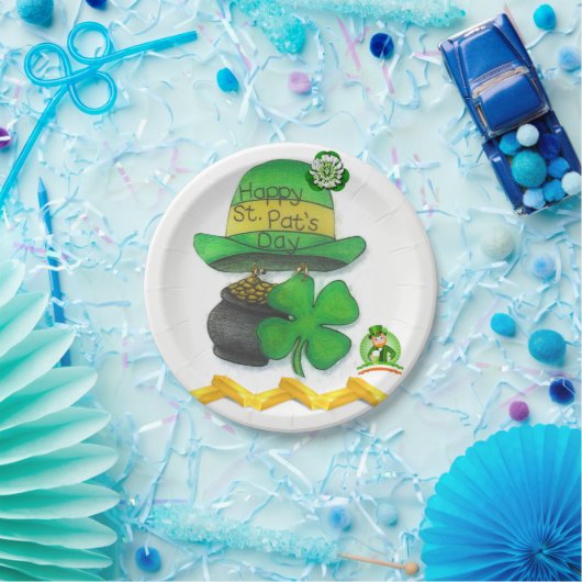 Papieren borden St. Patrick's Day Papieren Bordje (Feest)