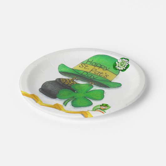 Papieren borden St. Patrick's Day Papieren Bordje (Gekanteld)