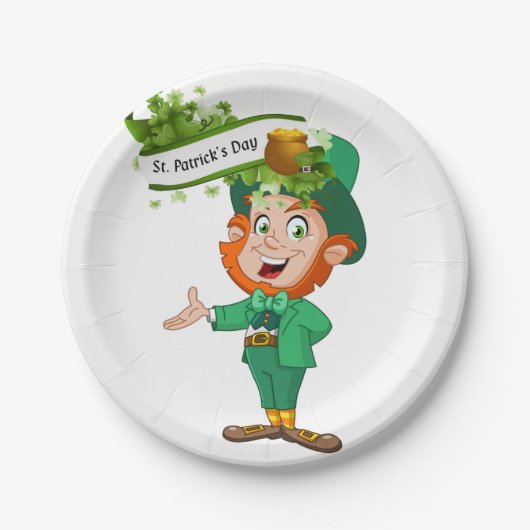 Papieren borden St. Patrick's Day Papieren Bordje (Voorkant)