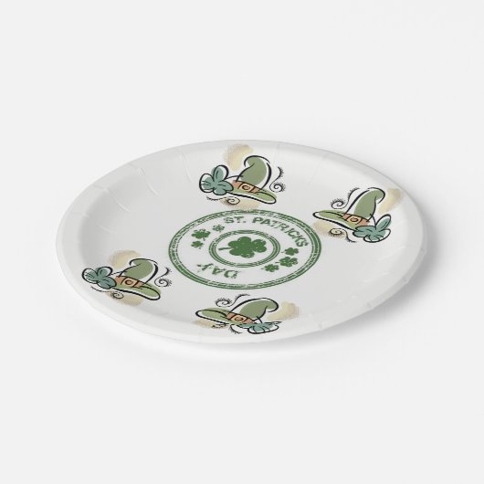 Papieren borden St. Patrick's Day Papieren Bordje (Gekanteld)