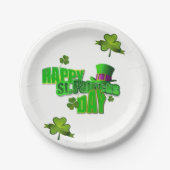 Papieren borden St. Patrick's Day Papieren Bordje (Voorkant)