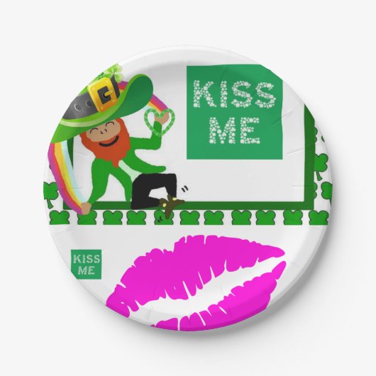 Papieren borden St. Patrick's Day Papieren Bordje (Voorkant)