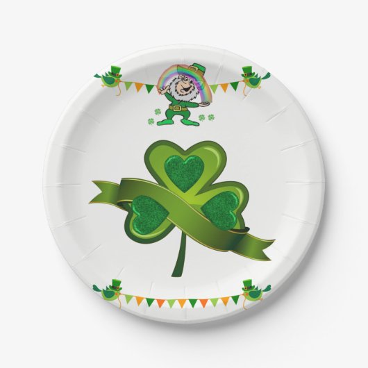 Papieren borden St. Patrick's Day Papieren Bordje (Voorkant)