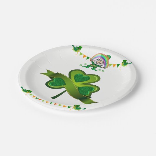 Papieren borden St. Patrick's Day Papieren Bordje (Gekanteld)