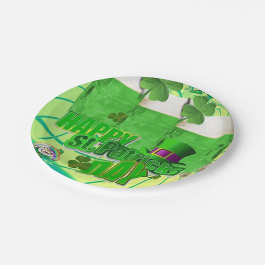 Papieren borden St. Patrick's Day Papieren Bordje (Gekanteld)