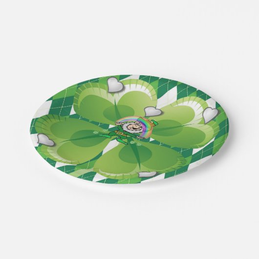 Papieren borden St. Patrick's Day Papieren Bordje (Gekanteld)