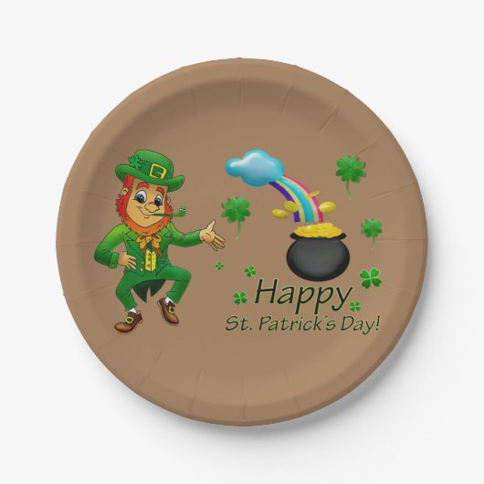 Papieren borden St. Patrick's Day Papieren Bordje (Voorkant)