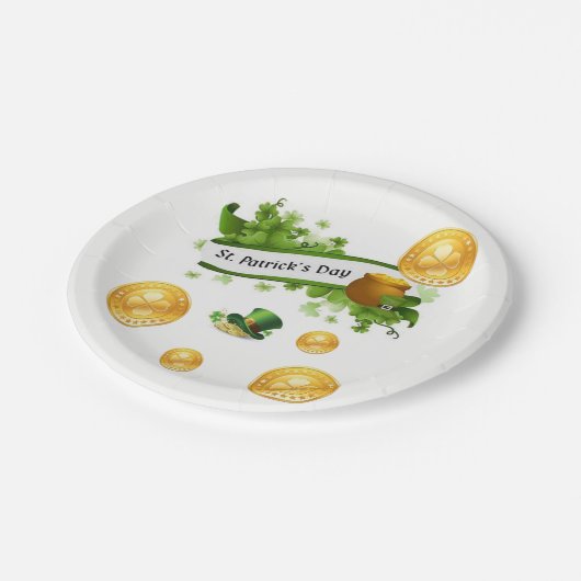 Papieren borden St. Patrick's Day Papieren Bordje (Gekanteld)