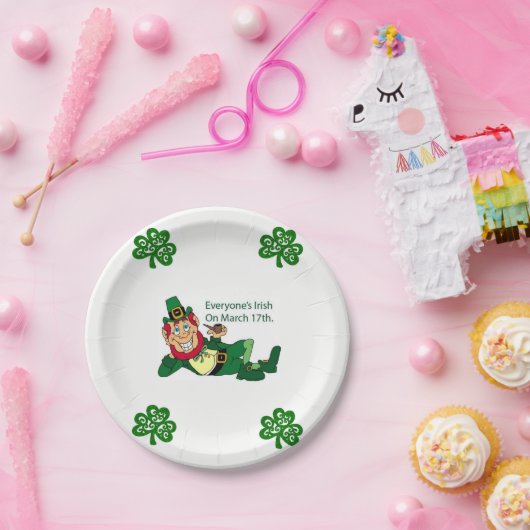 Papieren borden St. Patrick's Day Papieren Bordje (Feest)