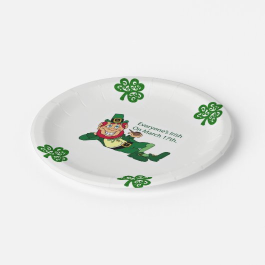Papieren borden St. Patrick's Day Papieren Bordje (Gekanteld)