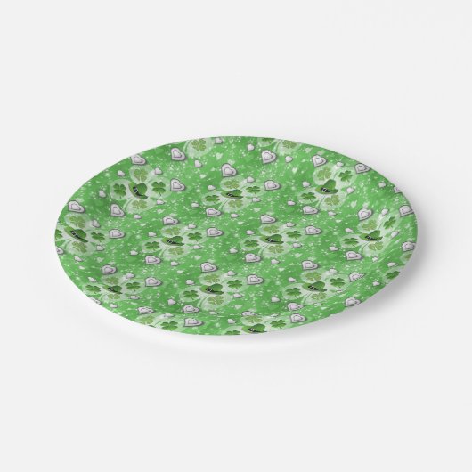 Papieren borden St. Patrick's Day Papieren Bordje (Gekanteld)