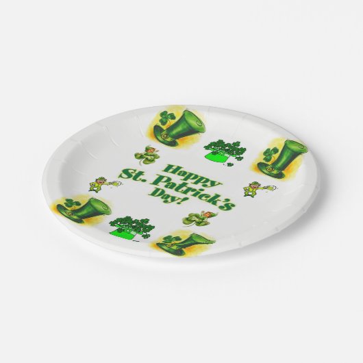 Papieren borden St. Patrick's Day Papieren Bordje (Gekanteld)