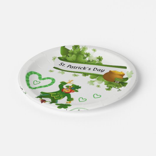 Papieren borden St. Patrick's Day Papieren Bordje (Gekanteld)