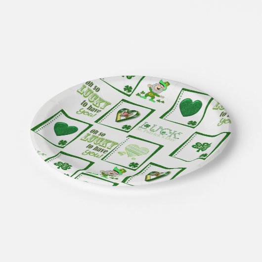 Papieren borden St. Patrick's Day Papieren Bordje (Gekanteld)
