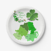 Papieren borden St. Patrick's Day Papieren Bordje (Voorkant)