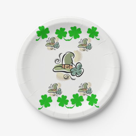 Papieren borden St. Patrick's Day Papieren Bordje (Voorkant)