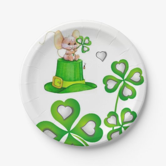 Papieren borden St. Patrick's Day Papieren Bordje (Voorkant)