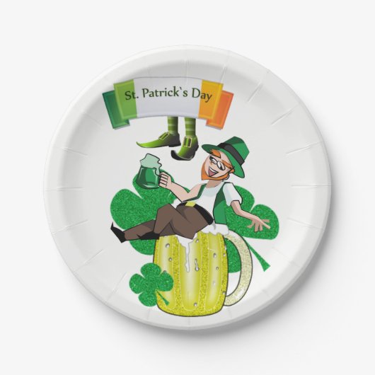 Papieren borden St. Patrick's Day Papieren Bordje (Voorkant)